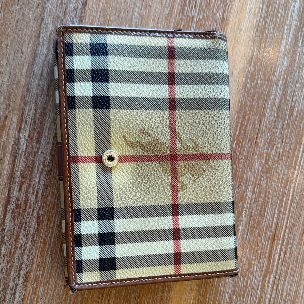 Burberry Beige and Black Plaid Wallet - Picture 3 of 8